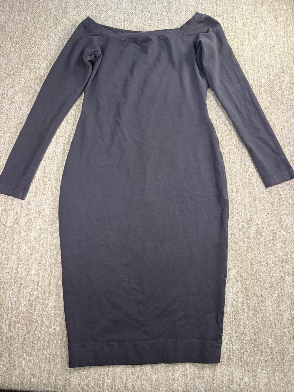 Hard Tail Black Off-Shoulder Long Sleeve Bodycon Dress